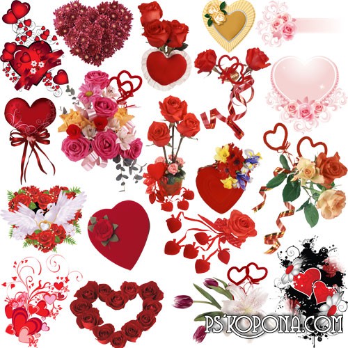 clip art flowers and hearts. Clip Art quot;hearts and flowersquot;
