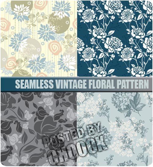 flower pattern template. vintage floral pattern