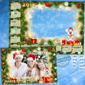 Calendar 2018 and Photo frame ( PSD | PNG ) Download Calendar 2018 and Photo frame ( PSD | PNG ) Download