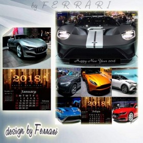 2018 Auto Flip wall Сalendar PSD Template for each month 2018 Auto Flip wall Сalendar PSD Template for each month