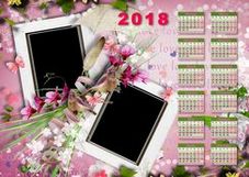 I love you - 2018 Calendar for Photoshop | PSD & PNG format | two photos I love you - 2018 Calendar for Photoshop | PSD & PNG format | two photos