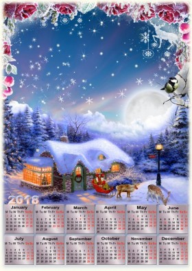 Moonlight Calendar 2018 ( PSD | PNG ) Moonlight Calendar 2018 ( PSD | PNG )