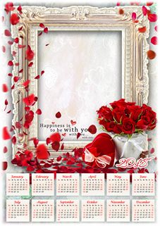 2018 Romantic Calendar for Photoshop 2018 Romantic Calendar for Photoshop