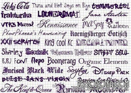 Top 130 Fonts Top 130 Fonts