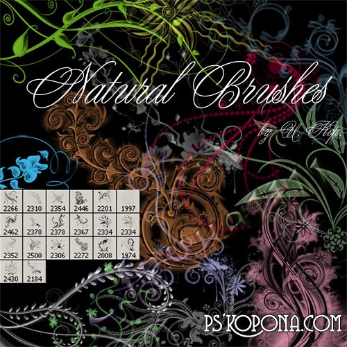 ABR Brushes for photoshop - Floral swirls free download ABR Brushes for photoshop - Floral swirls free download