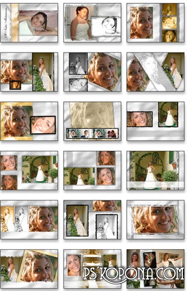 Templates for a wedding album template from SPC international Vol.1 Templates for a wedding album template from SPC international Vol.1
