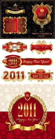 Stock vector - Christmas Labels 2011 Stock vector - Christmas Labels 2011