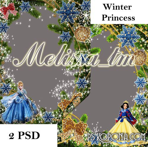 Children's Frames download - Winter Princess Children's Frames download - Winter Princess