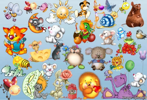 Scrap set children's Fairy-tale animals, birds, free download Scrap set children's Fairy-tale animals, birds, free download