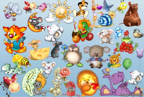 Fairy Tale Characters: Animals, Birds, PNG, 74 images with transparent background, HQ PNG