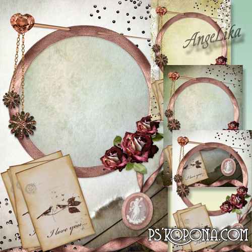 Vintage Fotoframe - Letters from Past