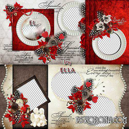 Vintage Photobook template psd for lovers-Stop time Vintage Photobook template psd for lovers-Stop time