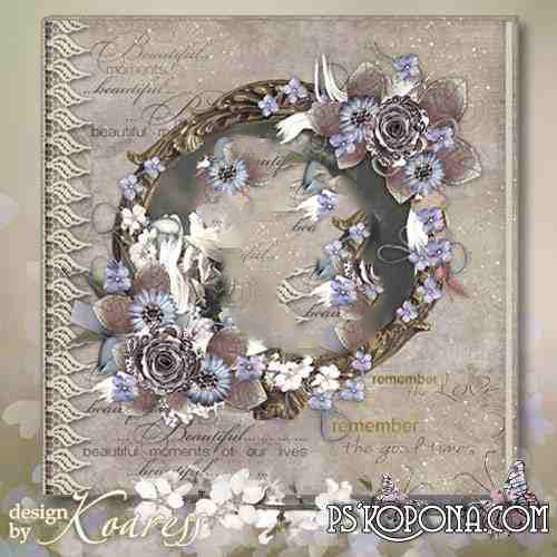 Vintage photobook template psd - Old album Vintage photobook template psd - Old album