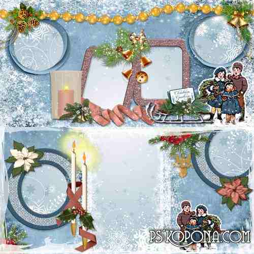 Christmas Photobook template psd - Family Holiday Christmas Photobook template psd - Family Holiday