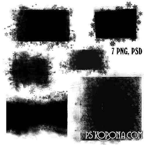 Winter Masks frames png download