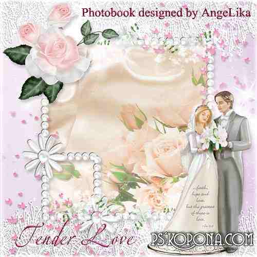 Wedding Photobook template psd - Tender Love Wedding Photobook template psd - Tender Love