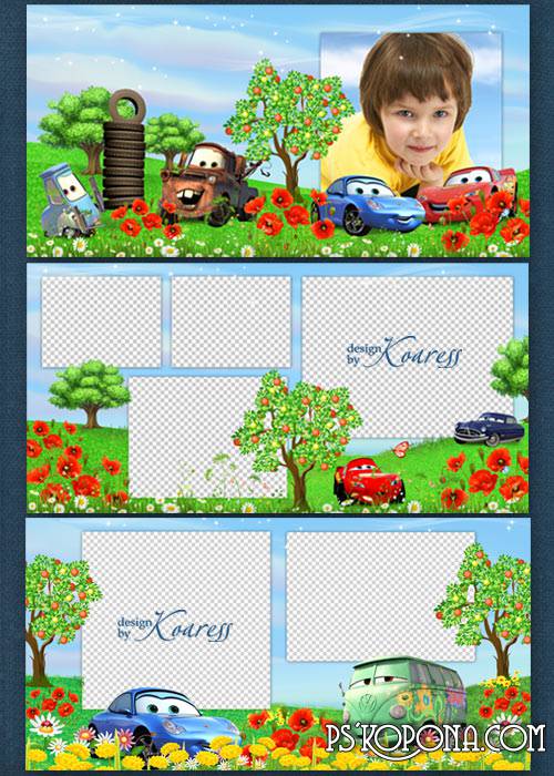 Children photoalbum with cartoon characters - Cars- Summer in Radiator Springs Children photoalbum with cartoon characters - Cars- Summer in Radiator Springs