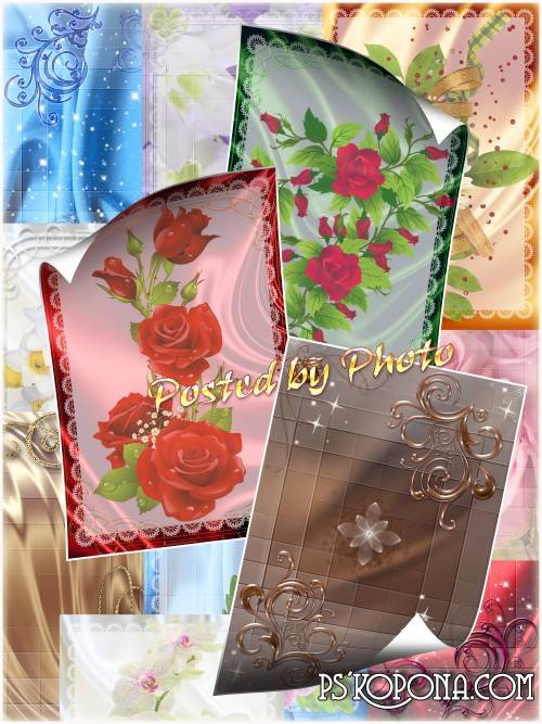Set backgrounds for photoshop - Beautiful flowers Set backgrounds for photoshop - Beautiful flowers