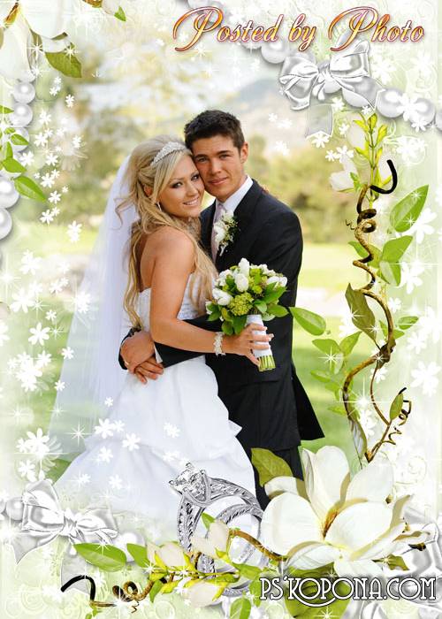 Wedding photo frame - we Wish happiness to many, many Wedding photo frame - we Wish happiness to many, many