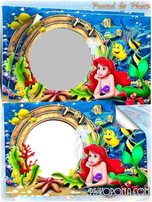 Baby frame for the girl - The little Mermaid