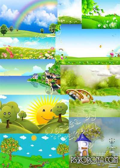 Summer children backgrounds