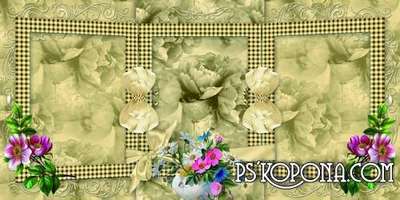 Vintage photo album template psd - Beautiful poem on the back of the photo Vintage photo album template psd - Beautiful poem on the back of the photo