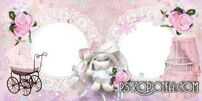 Baby photo album template psd for a girl - My little Princess Baby photo album template psd for a girl - My little Princess
