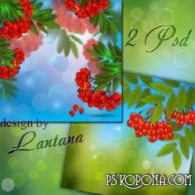 Multilayer backgrounds - Rowan scarlet Multilayer backgrounds - Rowan scarlet