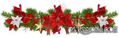 Flowers png of Christmas - Christmas png decorations on a transparent background Flowers png of Christmas - Christmas png decorations on a transparent background