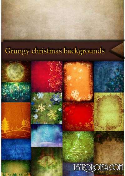 Grungy christmas backgrounds