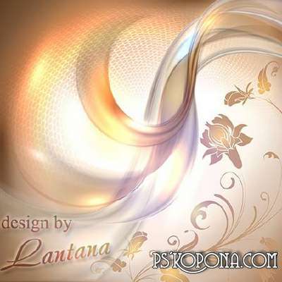 Multi-layered PSD source for design in Photoshop - In waves of fantasy PSD, download