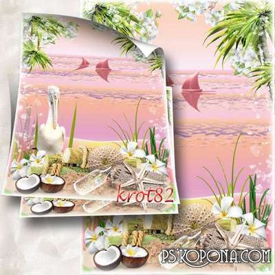 Sea frame - Sea, sun and sand Sea frame - Sea, sun and sand