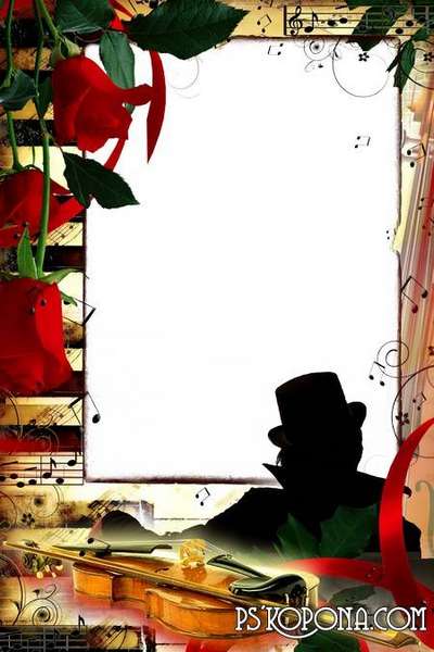 Photo frame - The Roses and violin