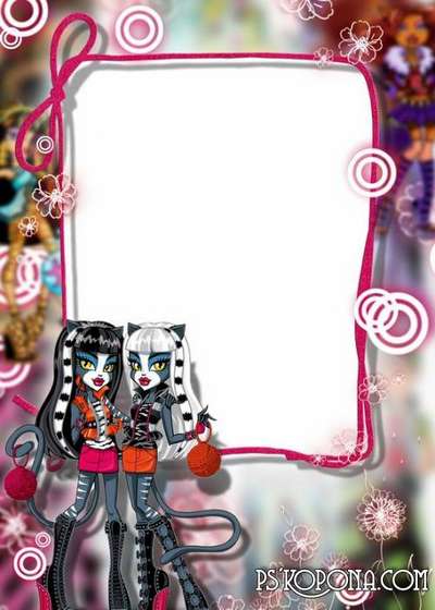 Child`s photo frame – Monster High dolls