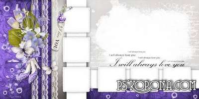 Elegant wedding photo book template psd in violet tones-Our purple wedding Elegant wedding photo book template psd in violet tones-Our purple wedding