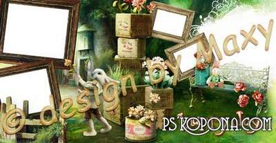Photo frames - photobook template psd - My little flowers Photo frames - photobook template psd - My little flowers