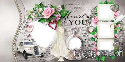Wedding Photobook template-You are my heart Wedding Photobook template-You are my heart