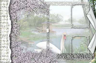 Framework for a photo-wedding album template Framework for a photo-wedding album template
