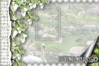 Framework for a photo-wedding album template Framework for a photo-wedding album template