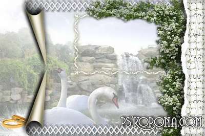 Framework for a photo-wedding album template Framework for a photo-wedding album template