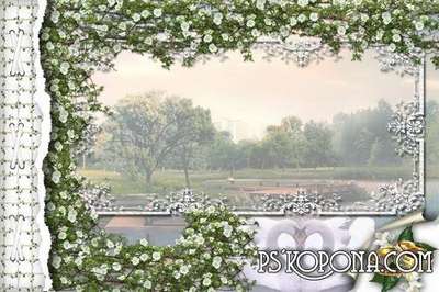 Framework for a photo-wedding album template Framework for a photo-wedding album template