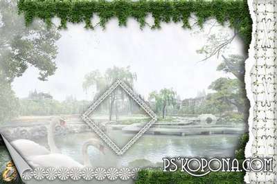 Framework for a photo-wedding album template Framework for a photo-wedding album template