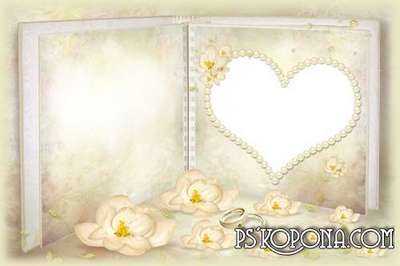 Frame for Photoshop - wedding album template - Pastel Yellow Frame for Photoshop - wedding album template - Pastel Yellow