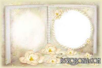 Frame for Photoshop - wedding album template - Pastel Yellow Frame for Photoshop - wedding album template - Pastel Yellow