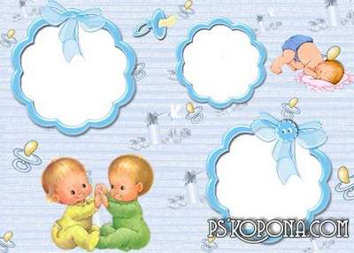 Baby photobook template psd for twins boys Baby photobook template psd for twins boys