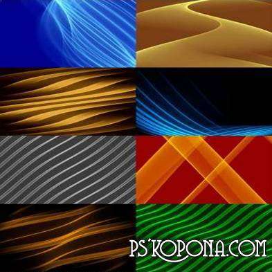 Abstract backgrounds in JPEG format - a variety of curved lines