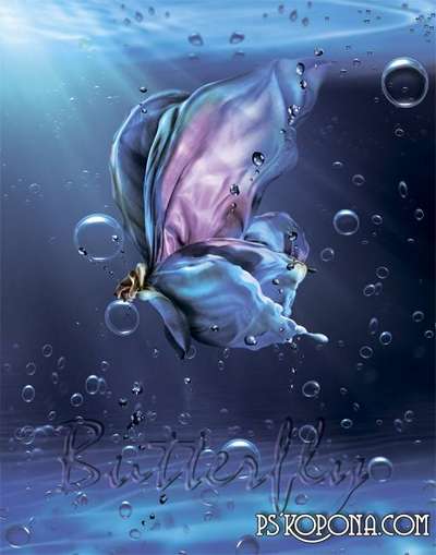 PSD source for photoshop blue butterfly PSD source for photoshop blue butterfly