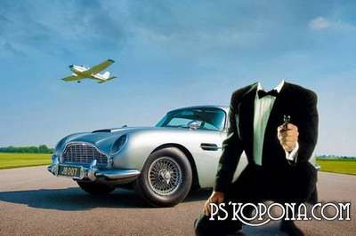 Template for Photoshop - Agent 007 Template for Photoshop - Agent 007