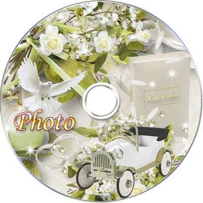 Free Wedding set - photo frame, DVD cover template and blowing to disk - Our Wedding Free Wedding set - photo frame, DVD cover template and blowing to disk - Our Wedding
