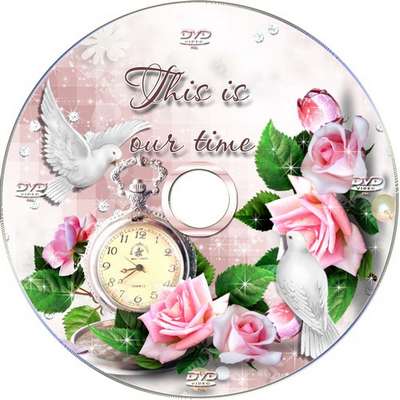 Wedding set - DVD blowing and cover on the disc - This is our time Wedding set - DVD blowing and cover on the disc - This is our time